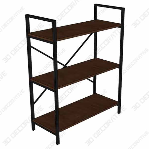 BON AUGURE Small Bookshelf and Bookcase - 3D Decorative
