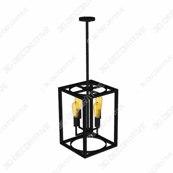 BONLICHT 5 Light Large Farmhouse Chandelier Rustic Light - 3D Decorative