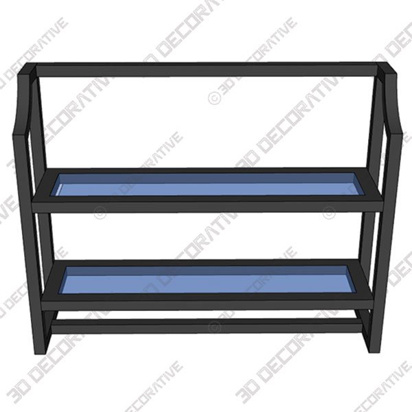 Buchanan Wall Shelf Oil Rubbed Bronze  - 3D Decorative