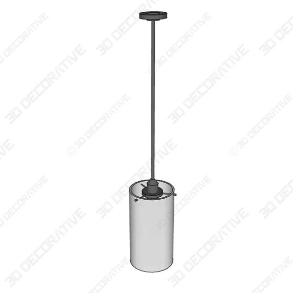 Effimero Medium Hanging Pendant Light   - 3D Decorative