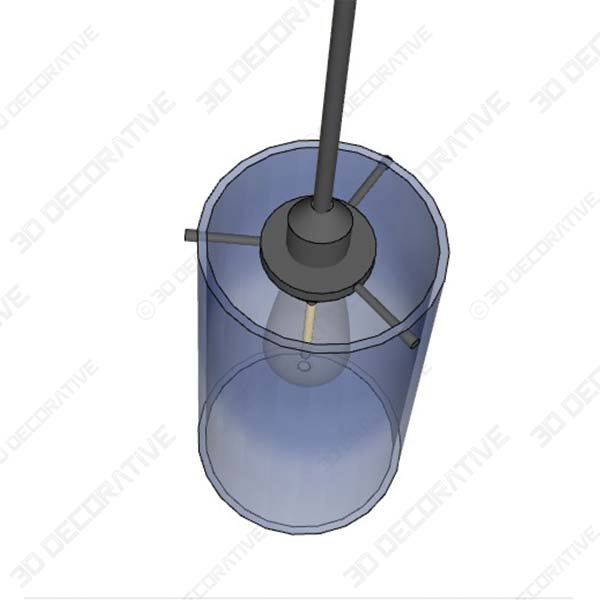 Effimero Large Hanging Pendant Light   - 3D Decorative