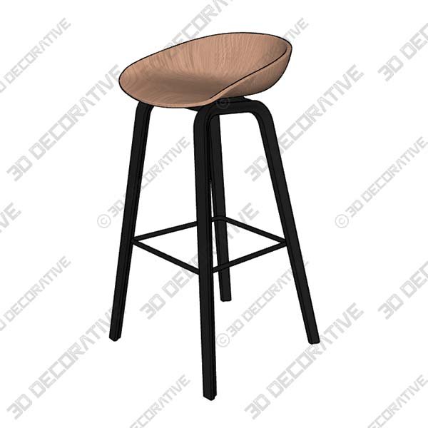 GDF Studio Shea Wood And Iron Rustic Swivel Bar Stool, Set of 2- 3D Decorative