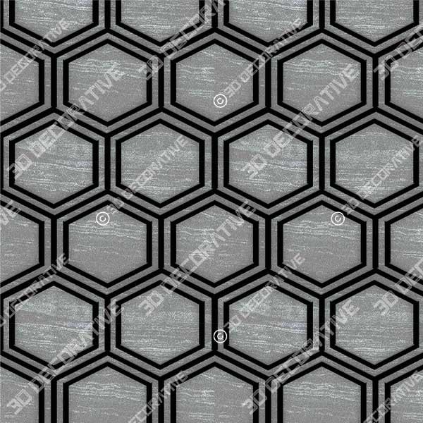 Hex honeycomb Double Lined Tile- 3D Decorative