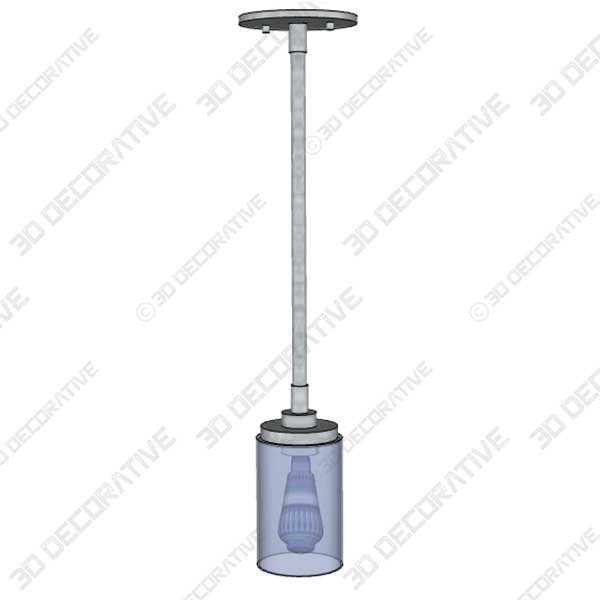 TODOLUZ Modern Chandelier 1 Light - 3D Decorative