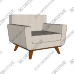 Arm-Chair-3.jpg Arm Chair Sofa - 3D Decorative