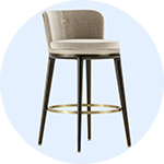 Kitchen Sitting Stool - 3D Decorative