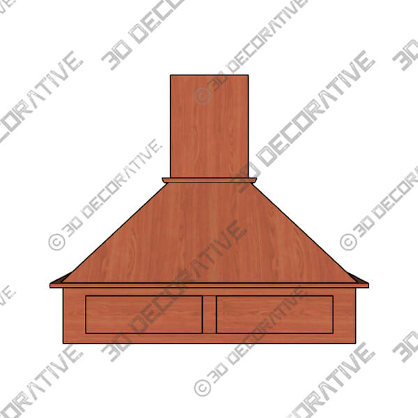 VRSCHIM Series Brown color Range hood - 3D Decorative