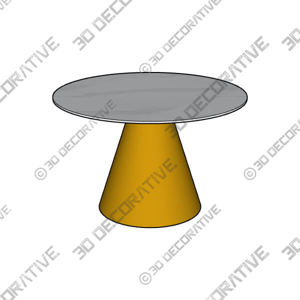 Indus Valley Orbit 4 Seater Dining Table - 3D Decorative