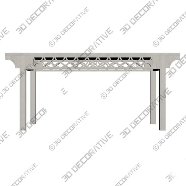 70.86 Inch Farmhouse Dining Table For 6 8 3D Model