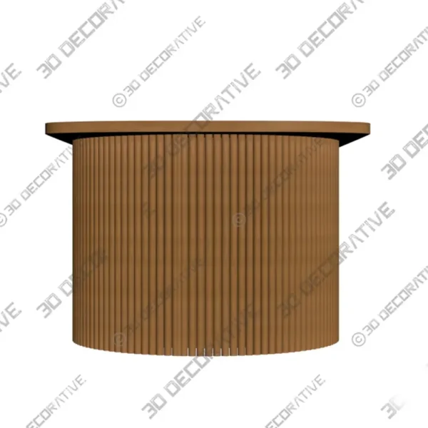 Eljin Mid Century Modern Dining Table 3D Model