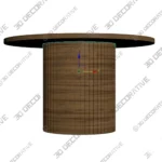 Fiammetta Round Pedestal Dining Table - 3D Model Fiammetta Round Pedestal Dining Table 3D Model