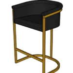 Hani Upholstered 27'' Counter Stool - 3D Digital Files Hani Upholstered 27 Counter Stool 3D Digital Files