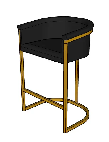 Hani Upholstered 27 Counter Stool 3D Digital Files