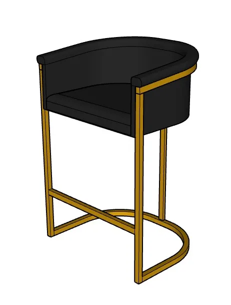 Hani Upholstered 27'' Counter Stool - 3D Digital Files