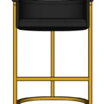 Hani Upholstered 27'' Counter Stool - 3D Model Hani Upholstered 27 Counter Stool 3D Model