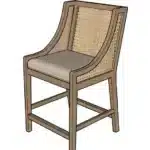 Lonny Solid Wood 25.5'' Counter Stool - 3D Decorative Lonny Solid Wood 25.5 Counter Stool 3D Decorative