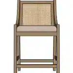 Lonny Solid Wood 25.5'' Counter Stool - 3D Model Lonny Solid Wood 25.5 Counter Stool 3D Model