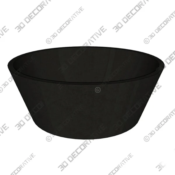 Natural Stone Vessel Round Modern Lava Stone Bathroom Sink1