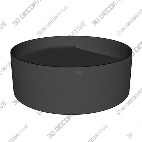 Vevey Ceramic Vessel Round Modern Matte Black Bathroom Sink1