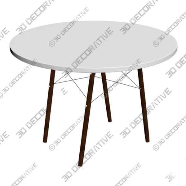 AllModern Jordan 39.5 Square Dining Table 3D