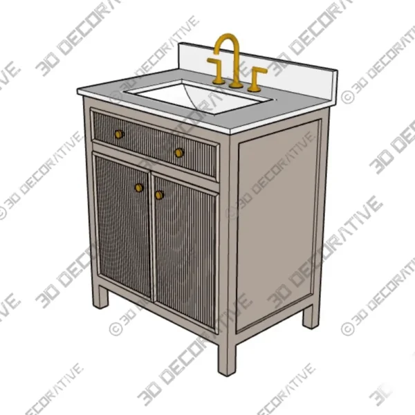 Sandbanks Greige Undermount Single Sink Bathroom Vanity Shop Now
