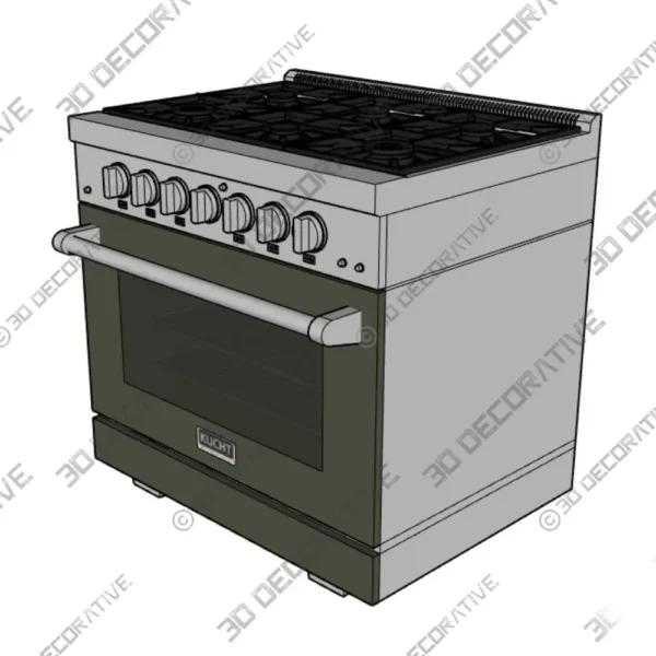 36 Freestanding Natural Gas Range Olive Green Shop Now