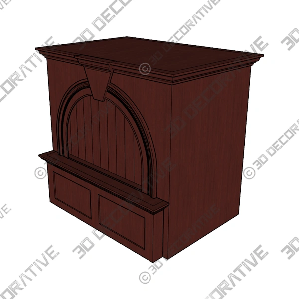 Ashland A Series RS Base Range Hood – 3D Decorative