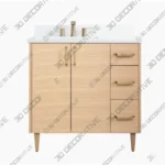 Ashbury 36 White Oak Vanity Left Sink Configuration Ashbury 36 White Oak Vanity Left Sink Configuration