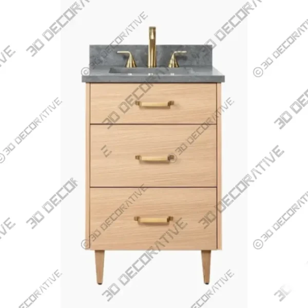 Ashbury Vanity 24 Inch Natural White Oak Bathroom