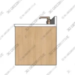 Ashbury Floating Vanity 24 White Oak Wall Mount Vanity - 3D SketchUp Ashbury Floating Vanity 24 White Oak Wall Mount Vanity 3D SketchUp