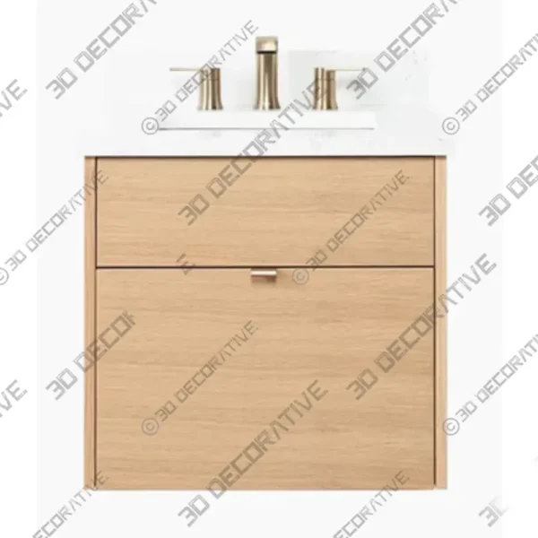 Ashbury Floating Vanity 24 White Oak Wall Mount Vanity